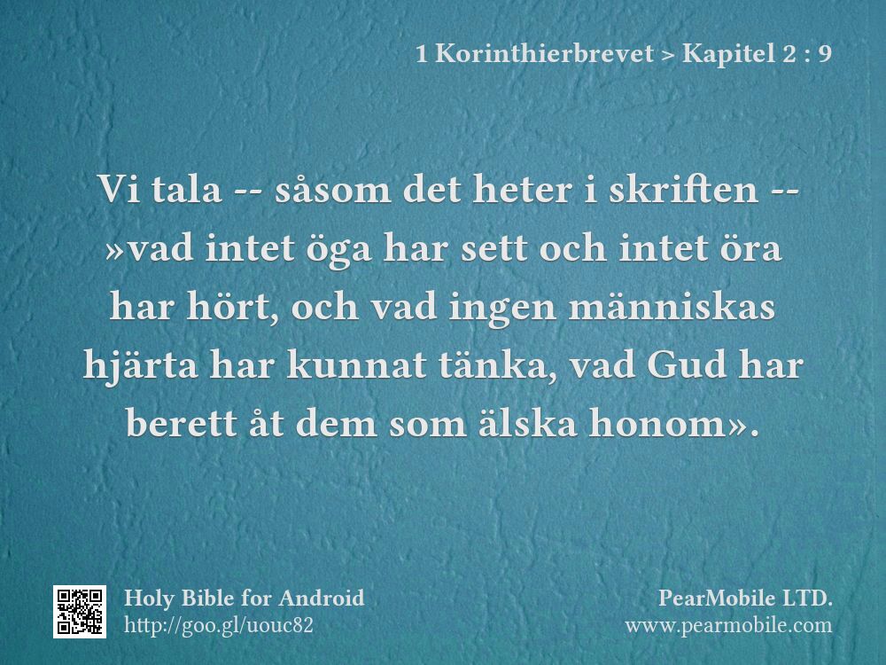 1 Korinthierbrevet, Kapitel 2:9